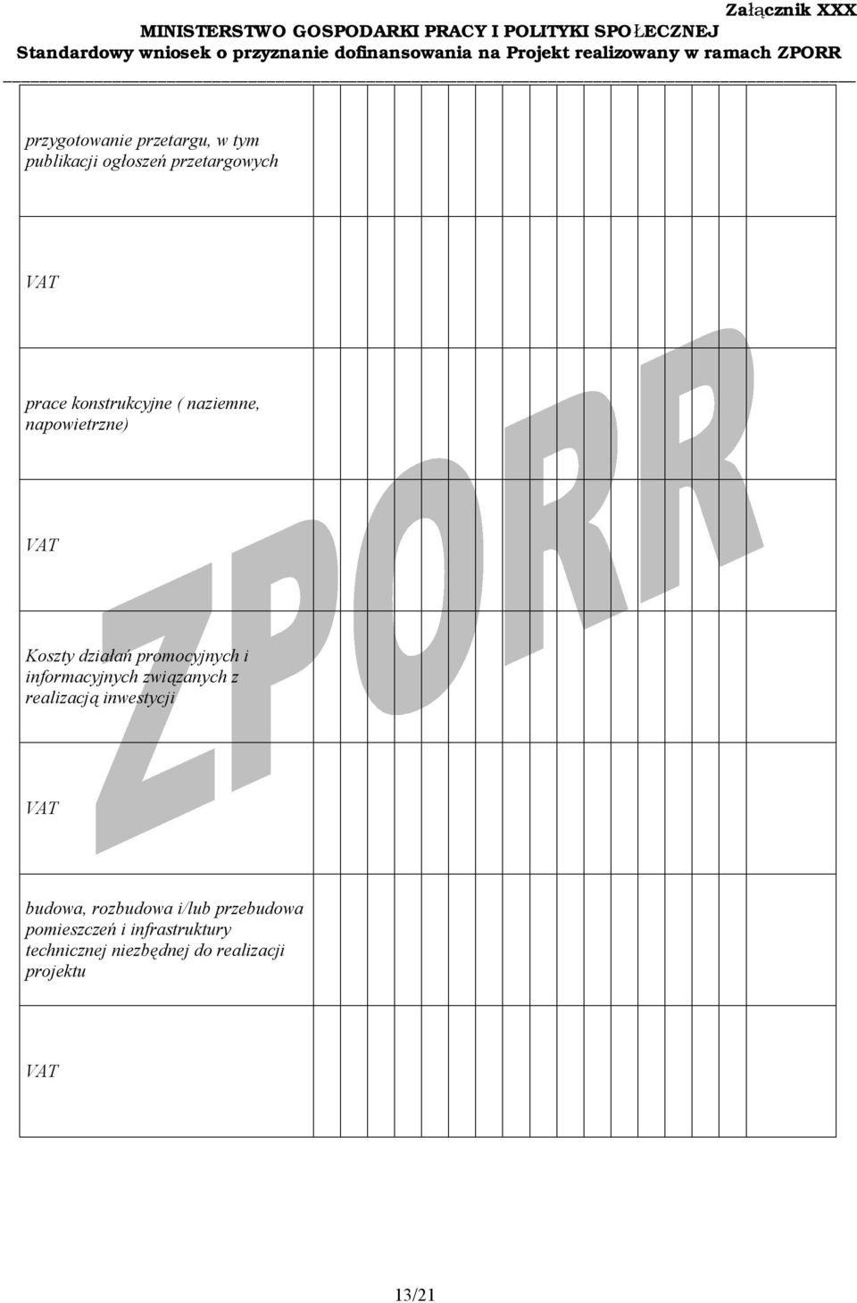 informacyjnych związanych z realizacją inwestycji budowa, rozbudowa i/lub