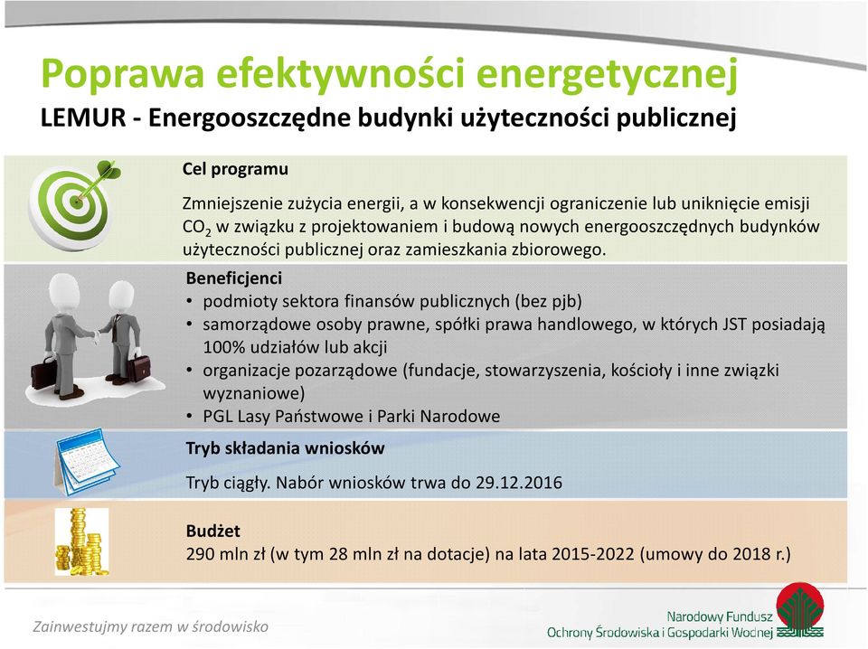 Beneficjenci podmioty sektora finansów publicznych (bez pjb) samorządowe osoby prawne, spółki prawa handlowego, w których JST posiadają 100% udziałów lub akcji organizacje