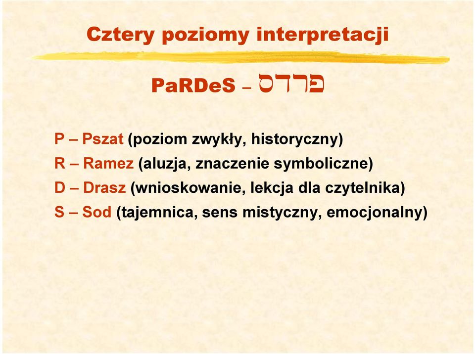 symboliczne) D Drasz (wnioskowanie, lekcja dla