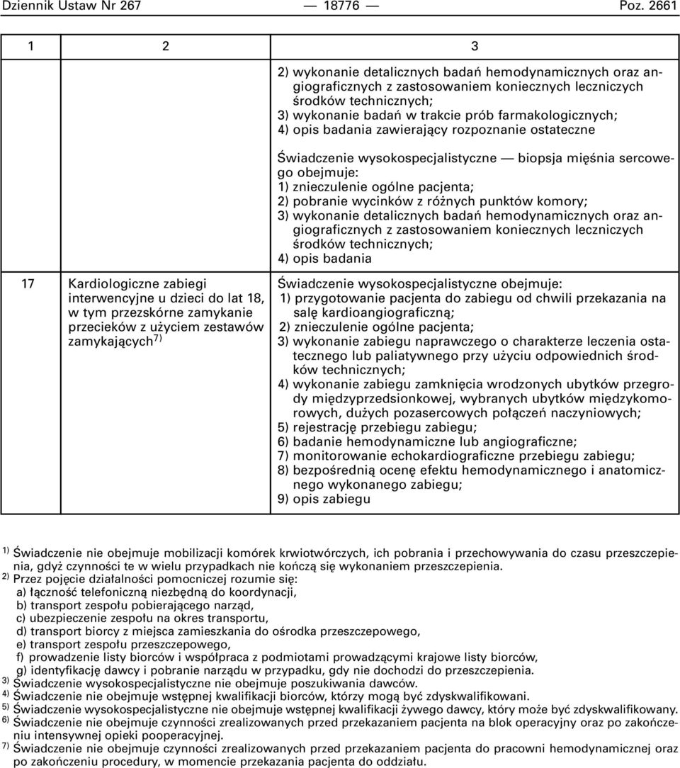 badania zawierajàcy rozpoznanie ostateczne Âwiadczenie wysokospecjalistyczne biopsja mi Ênia sercowego obejmuje: 1) znieczulenie ogólne pacjenta; 2) pobranie wycinków z ró nych punktów komory; 3)