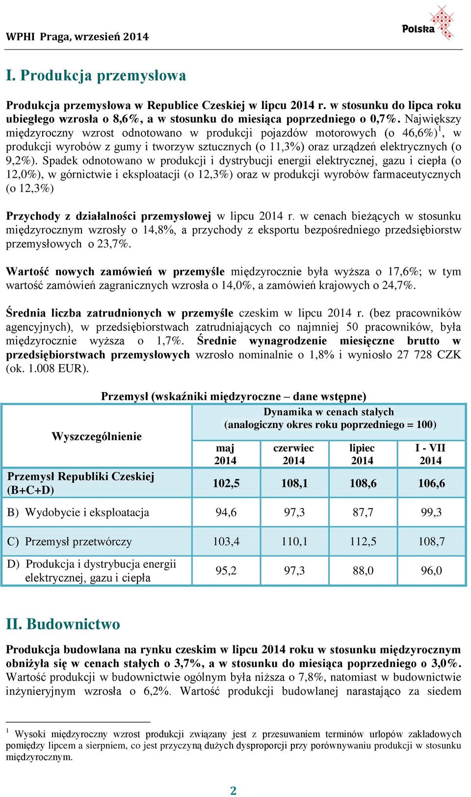 Spadek odnotowano w produkcji i dystrybucji energii elektrycznej, gazu i ciepła (o 12,0%), w górnictwie i eksploatacji (o 12,3%) oraz w produkcji wyrobów farmaceutycznych (o 12,3%) Przychody z