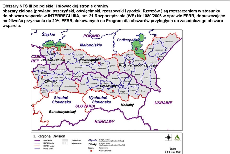 obszaru wsparcia w INTERREGU IIIA, art.