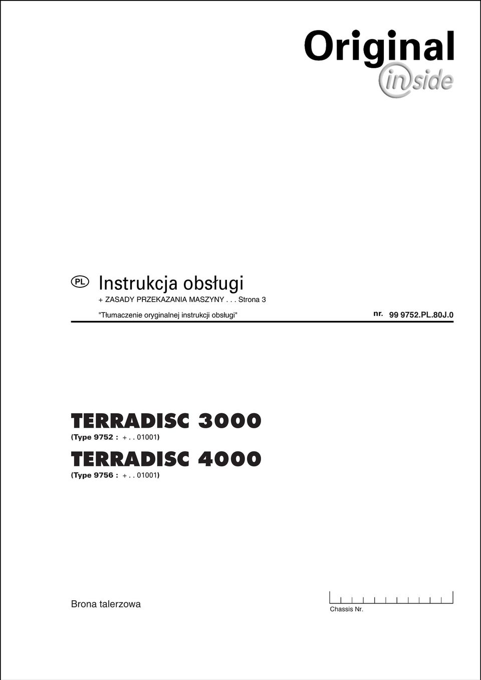 : +.. 01001) TERRADISC 4000