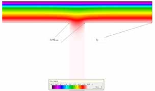 DETAL 8 Połączenie ściany wewnętrznej i zewnętrznej grubości 20 cm. Tablica 6.8. Obliczone parametry cieplno-wilgotnościowe węzła.