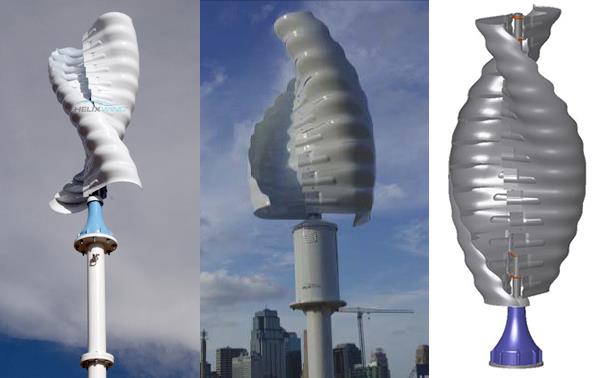 Przykłady wykorzystania innowacyjnych siłowni wiatrowych Koncepcja Highway turbine: Idea polega na wykorzystaniu przepływu naturalnego powietrza lub podmuchów wywołanych przez pojazdy poruszające się