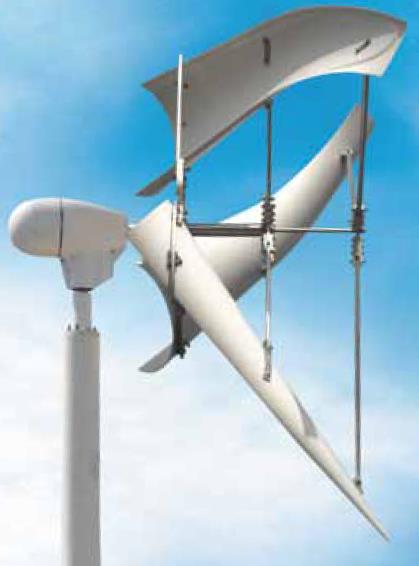 Rys. 6.6. Przykłady siłowni MAG WIND - www.git-pl.com Turbina wiatrowa systemu Nheowind: Turbiny te Wykorzystują prawo Bernoulliego dotyczące prawa zachowania energii w płynie.