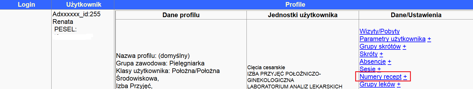 Rys. 8 Import numerów recept lekarzy W systemie Medicus On-Line istnieje również drugi sposób dodawania recept.