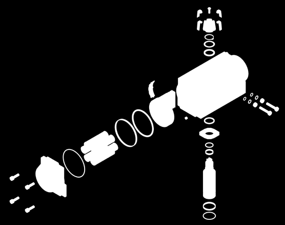 RQS typ PSR - Pneumatyczny napęd obrotowy jednostronnego działania Charakterystyka: Moment obrotowy 14 176 Nm dla ciśnienia zasilającego 6 bar Kąt obrotu 0-90 Zakres regulacji ± 5 Ciśnienie zasilania