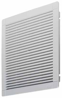 SERIA Seria - Filtry wylotowe Filtr wylotowy W celu zapewnienia właściwego obiegu powietrza w szafie wymiar filtra wylotowego powinien odpowiadać wymiarowi wentylatora - Wykonanie
