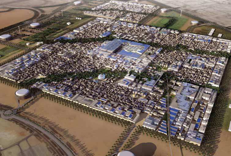 Masdar City (Zjednoczone Emiraty Arabskie) Źródło: