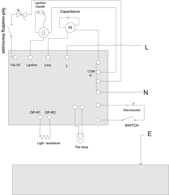 IDE 50 D / 70 D 17 18 21 25 24 23 20 19 22 16 Nr Oznaczenie 16 Lampa 17 Elektroda zapłonowa 18 Kondensator 19 Przełącznik 20 Termostat 21 Termostat