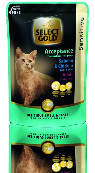 Acceptance SELECT GOLD Acceptance dla szczególnie wybrednych kotów i leciwych smakoszy.
