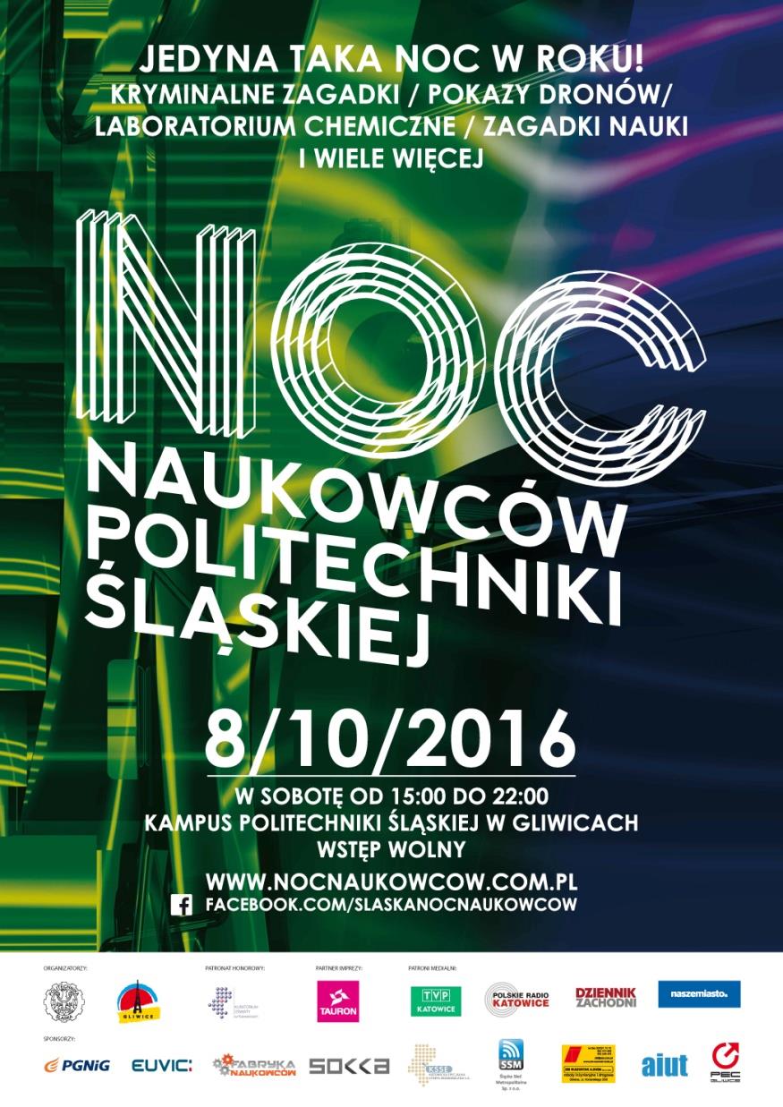 Noc Naukowców Plakat poznańskiej Nocy Naukowców 2016 Źródło: https://www.put.poznan.