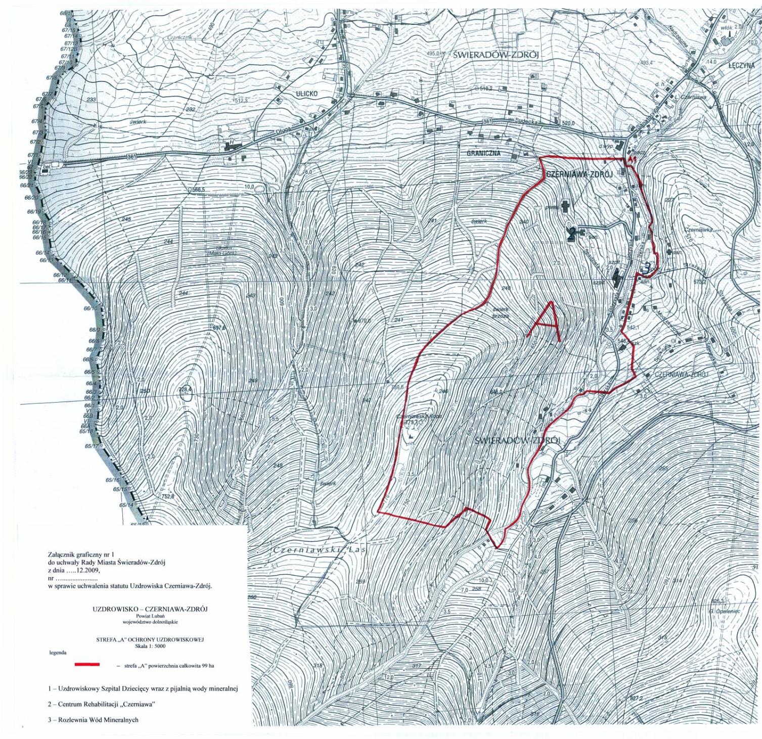 Załącznik graficzny nr 1 do uchwały nr LXIV/341/2009