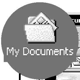 4 Kliknąć dwukrotnie folder [My Documents] (w przypadku Windows Vista: [Documents]). Następnie kliknąć prawym przyciskiem myszy okno My Documents, aby wyświetlić menu i kliknąć [Paste].
