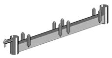 ELEMENTY DODATKOWE RUSZTOWAŃ Poręcz wewnętrzna schodów SL H200 - dostosowana do wszystkich schodów aluminiowych 5FSLN41000 250 L 14,8 20 Rygiel schodów SL Jako punkt podstawy najniższej drabiny