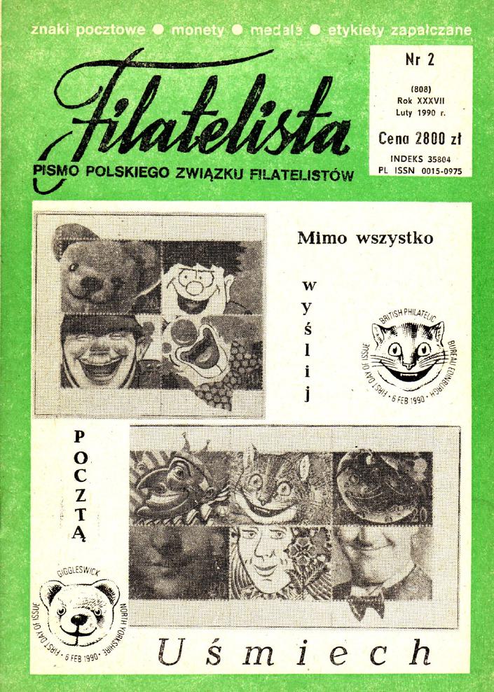 etykiety zapalcz'ane Nr 2 w Y 1 1808) Rok XXXVII Loty 1990 r Cena 2800 d INDEKS 35804 PISMO POLSKIEGO ZWIĄZKU