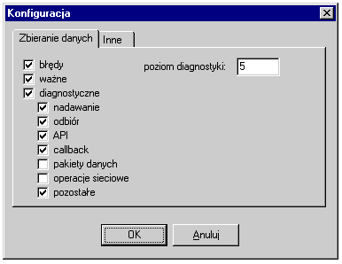 Interfejs użytkownika dokumentacja AslView Okno pozwala określić typ informacji wyświetlanej w oknie komunikatów.