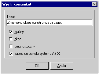 Interfejs użytkownika dokumentacja AslView Komunikaty wyprowadzane do okno komunikatów okna stacji przez moduł sieciowy ASLINK lub program AslView mogą zawierać kody błędów zwracane przez system