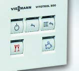 Regulatory Vitotronic Inteligentna technika Kotły wiszące wyposażone są w regulator Vitotronic, który zapewnia użytkownikowi wszystkie możliwości komfortowej pracy kotła.