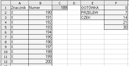 Rozdział 6. Faktura VAT 191 Rysunek 6.44. Okno dialogowe Przypisz Arkusz Ustawienia Rysunek 6.45. Wygląd arkusza Ustawienia Arkusz Ustawienia (rysunek 6.