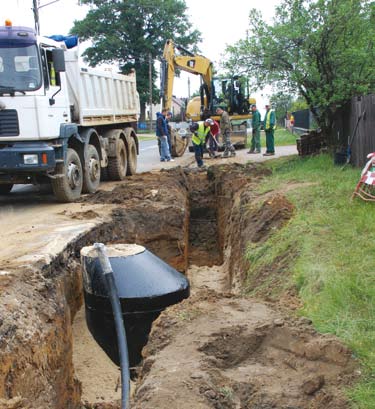 Gmina Konopiska Uporządkowanie gospodarki ściekowej na terenie Gminy Konopiska Planowanym rezultatem projektu będzie podłączenie 5 150 mieszkańców oraz 500 uczestników w Harcerskim Ośrodku