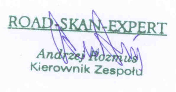 Arkusz zatwierdzenia opracowania OPINIA GEOTECHNICZNA na potrzeby prac projektowych Budowy przystanku autobusowego przy drodze powiatowej nr 2991S, ul. Łabędzka w Kozłowie w rejonie skrzyżowania z ul.