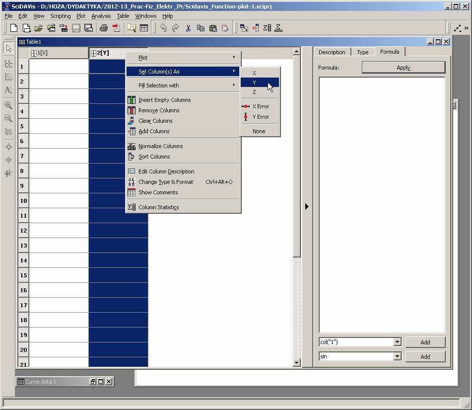 Instalacja programu Scidavis pod systemem Windows Scidavis korzysta z języka Python ( http://www.python.org ) i biblioteki Python-a powinny zostać zainstalowane przed instalacją Scidavis-a.