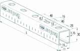 Szyny montażowe MS-L System instalacyjny MS-L Kompletny system instalacyjny do mocowania lekkich instalacji ZASTOSOWANIA Montaż szyn jako profili typu C do konstruowania pionowych lub podwieszanych