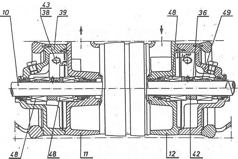 14 Wyk. konstr. e 1e 1 Typ uszczelnienia Wym. mont. L 1 ±0,5 Wym. mont. L 2 ±0,5 60 32V + 32V 10,0 35,5 61 32 V + 38VB 10,0 10,0 Rys.4. Przekrój pompy wirowej