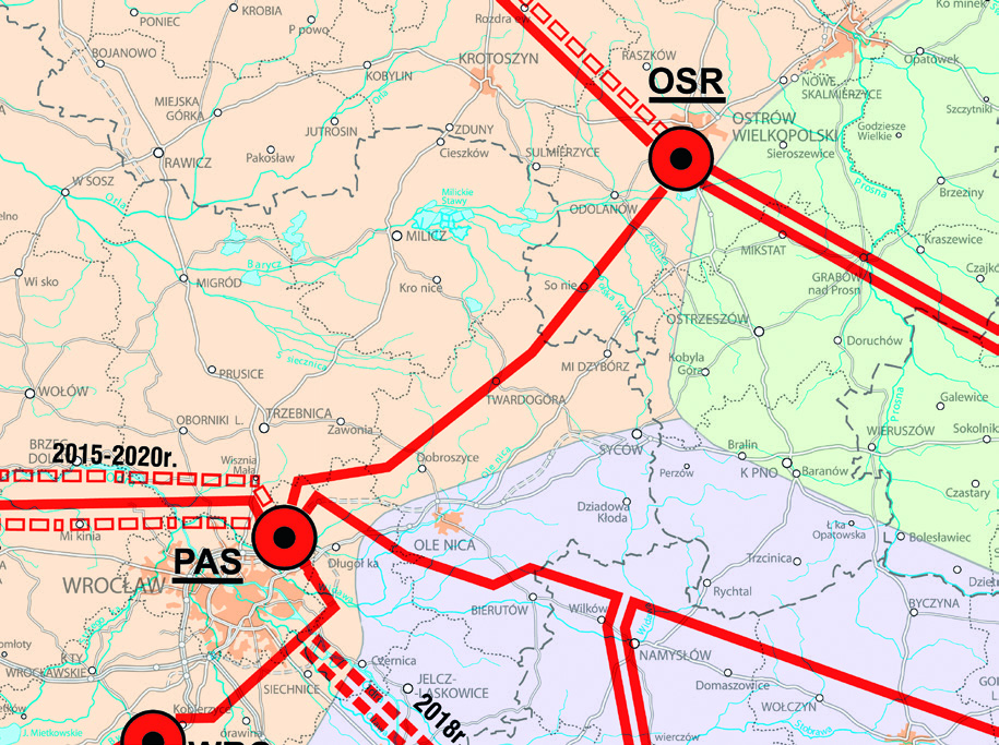 Modernizowana linia 400 kv Ostrów - Pasikurowice Linia 400 kv Ostrów - Pasikurowice, która przebiega przez województwa dolnośląskie i wielkopolskie, jest linią najwyższych napięć, służącą do