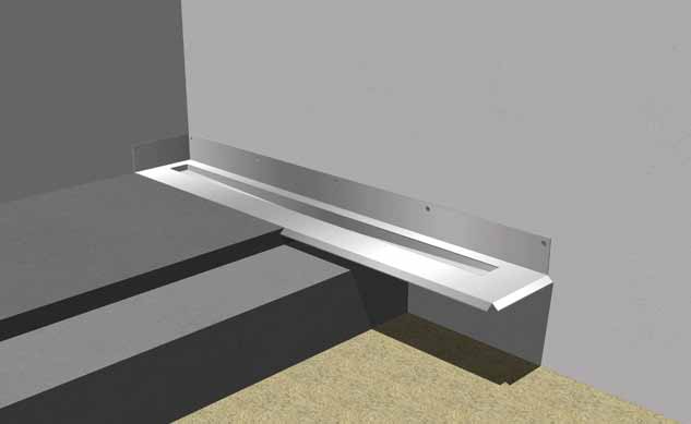 B A < Beton > Konstrukcja Podłoga: wylewka betonowa (A) wylana na betonie lub innym