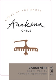 Chile Anakena Carmenere rouge 75 cl 82,00 zł Rapel Valley. Intensywne owoce leśne, jagody, ciemne przyprawy w otoczeniu delikatnej gorzkiej czekolady z subtelną nutą liści tytoniu.