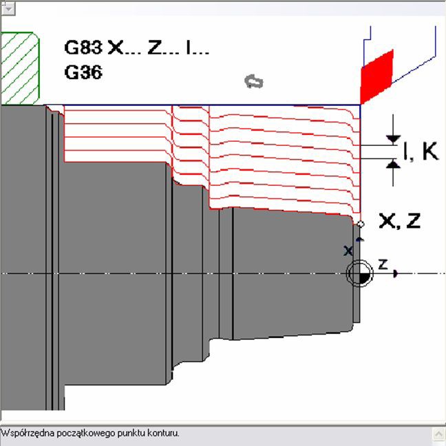 np. G81 I+iii.iii X+xxx.xxx Z+zzz.zzz (G75, G83) 25.