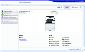 8. Web Image Monitor W tym rozdziale przedstawiono często używane funkcje programu Web Image Monitor oraz sposób jego działania.