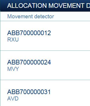 ABB-free@home Uruchomienie Identyfikacja według numeru seryjnego L Movement detector RXU ABB700000012 Movem.detect. flushm. R A Rys.