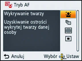 Czynności podstawowe Za pomocą przycisków 3/4 wybierz pozycję menu, a następnie naciśnij [MENU/ SET]. A Strona ekranu menu Po dojściu do ostatniej pozycji, na dole pokaże się następna strona.