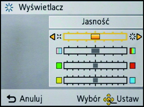 Czynności podstawowe r [Sygnał dźw.] Możliwość ustawienia sygnału dźwiękowego i odgłosu migawki. r [Poziom sygnału]: [Gł.