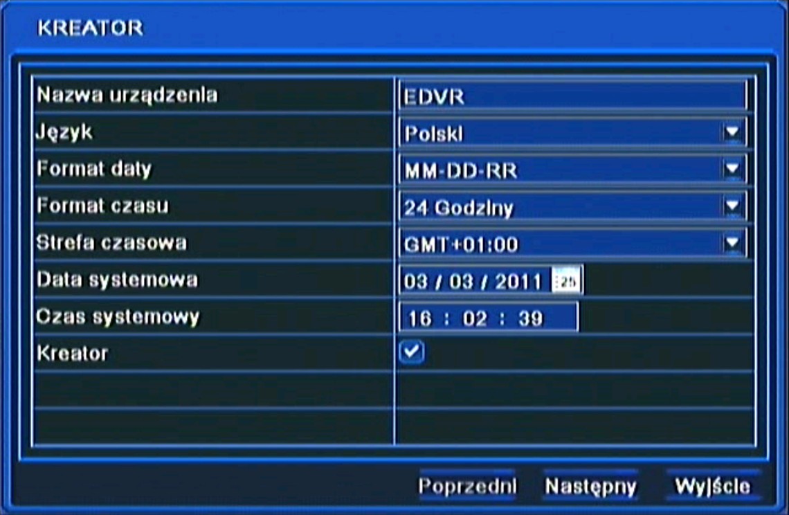 NDR-BA3208 i NDR-BA3416 Instrukcja obsługi wer.1.0 MENU REJESTRATORA 4. MENU REJESTRATORA Rejestratory posiadają wielopoziomowe menu wyświetlane na ekranie monitora służące do konfiguracji i obsługi.