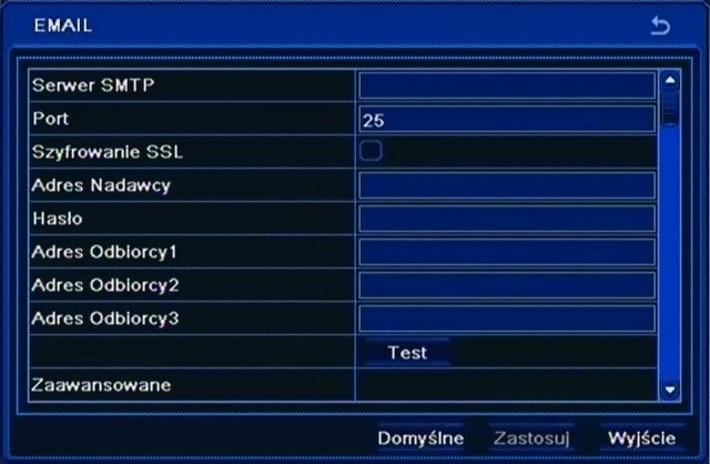 NDR-BA3208 i NDR-BA3416 Instrukcja obsługi wer.1.0 KONFIGURACJA REJESTRATORA 5.1.6.2.Drugi strumień Po wybraniu z menu SIEĆ pozycji 2GI STRUMIEŃ pojawi się poniższy ekran.