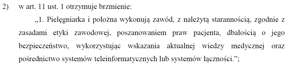 Telemedycyna najnowsze zmiany prawne Ustawa o zmianie ustawy o