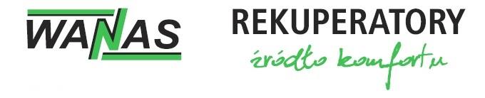 CENNIK- REKUPERATORY ORAZ AKCESORIA DO REKUPERATORÓW Zdjęcie REKUPERATOR WANAS 350 H/2 wydajność [m³/h] 350 spręż przy 350 m³/h [Pa] 230 zużycie energii [W] 17-150 80,6 waga [kg] 65-2szt./M5-1szt.