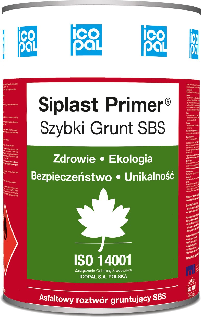 Fot 4 Siła przyczepności papy do podłoża znacznie zwiększa zagruntowanie podłoża środkiem gruntującym Siplast Primer Szybki Grunt SBS.