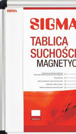 ZAPLANUJ NAJWAŻNIEJSZE N WYDARZENIA Tablica suchościeralna Tablica korkowa 5 rama drewniana różne wymiary ceny 1 szt. od: 69 * magnetyczna rama aluminiowa różne wymiary ceny 1 szt.