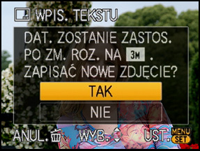 5 6 7 Naciśnij przycisk [MENU/SET]. Czynności zaawansowane (odtwarzanie) W przypadku ustawienia [WPIS.