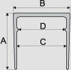 rozmiar [AxBxCxD]: 10x10,9x8,5x7,5, 10x12,9x10,5x9,5, 10x16,1x13,5x12,5, 21x21,1x18,5x17,5 rozmiar [AxBxC]: B31: 19,3x18x14,3