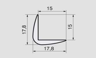 Profil T Symbole: F12-F13 rozmiar [H x B]: F12: 16x8, F13: 26x12 Kolor: Długość: *drewnopodobne *biały Profil do suchego tynku prosty F17 rozmiar: 20x20, Kolor: *biały Długość: Profil do suchego