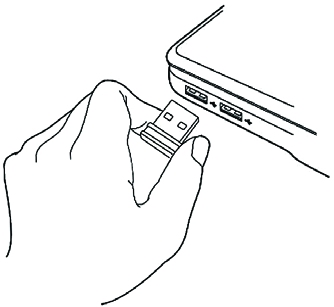3.0 Instalacja Poniższa instrukcja przedstawia krok po kroku proces instalacji adaptera USB do sieci bezprzewodowej. 1. Włóż adapter USB do pustego portu USB 2.