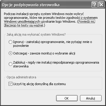 ROZWIĄZYWANIE PROBLEMÓW Problem Sprawdź Rozwiązanie Sterownik drukarki nie jest prawidłowo zainstalowany przez plug and play.