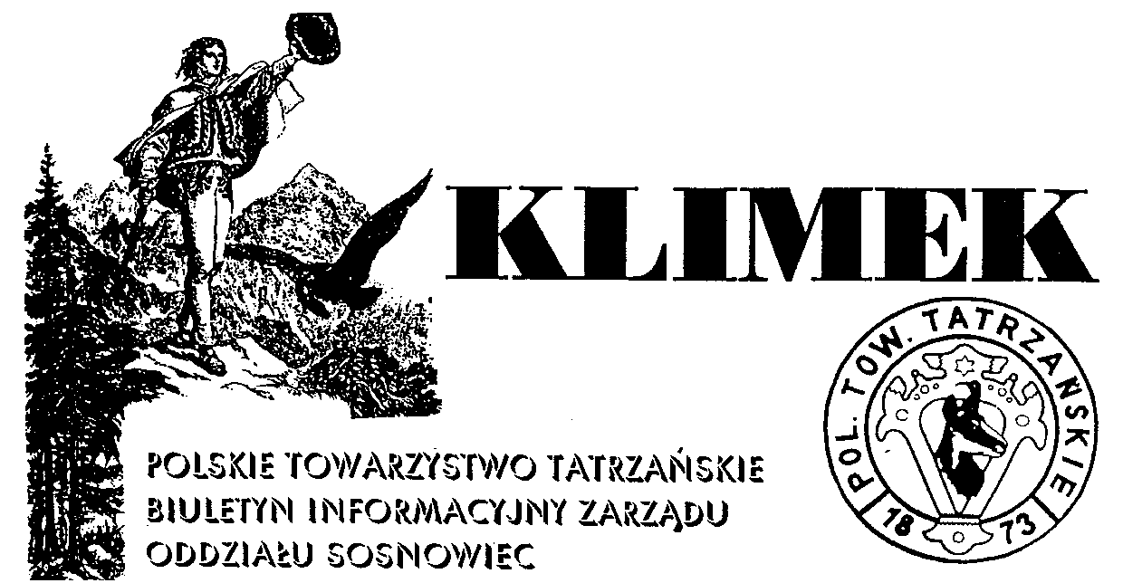 ROK XX PAŹDZIERNIK 2015 4(77) III Schroniskowy wypad w Tatry Oddziału PTT w Sosnowcu - Hala Kondratowa: 21-24.05.2015. To już trzecia edycja majowej imprezy Oddziału PTT w Sosnowcu w Tatry.